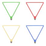 لمبة ديكور شكل مثلث كبير ضد الكسر