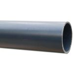 ماسورة بيت الهندسة 50مم UPVC رأس وذيل بالجوان سمك الماسورة 1.8مم (لون رمادي)