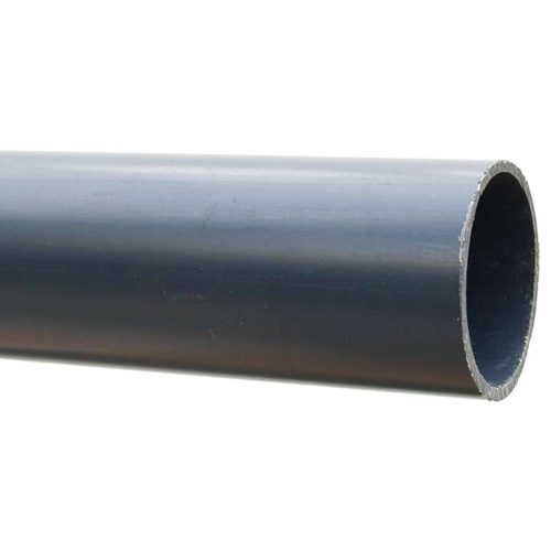 ماسورة بيت الهندسة 50مم UPVC رأس وذيل بالجوان سمك الماسورة 1.8مم (لون رمادي)