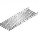 مجري كابلات لينز صاج مجلفن قاعدة مخرمة مقاس 20×10 سم