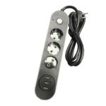 Power Strip 3 outlets + 3USB - Image 2