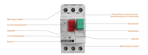 مفاتح حماية ماكسجي محركات حراري مغناطيسي
