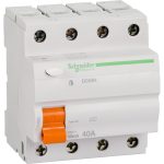 مفتاح تسريب أرضي شنايدر رباعي 30 مللي - 40 A