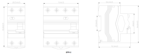 مفتاح حماية ماكسجي ضد التسريب الأرضي RCCB 2P
