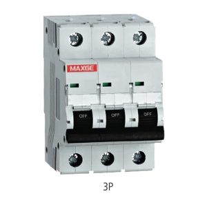 مفتاح قاطع  MCB 3P Curve C 4.5KA Maxge