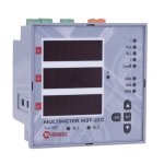 ملتيميتر ماكيل 9*9 سم Phase Sequence Protection V.A.HZ.COS 2 Relay NO 5A